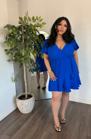 AVA Dress- Blue