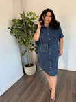 Lenora Dress-Denim