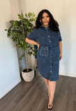 Lenora Dress-Denim