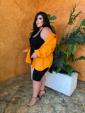 Fully In Charge Oversized Top- ORANGE