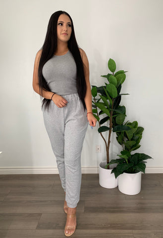 Not So Basic Tank Top -LIGHT GREY