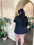 Bossing Around Blazer-Black