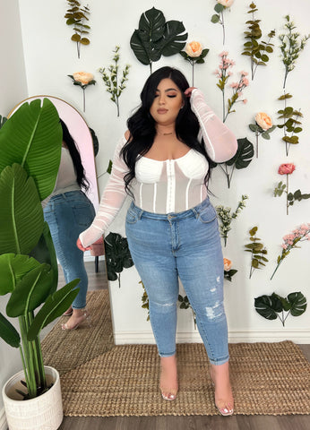 Saintly Bodysuit- White