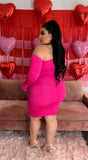 Beautiful Romance Dress-Fuchsia