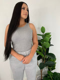 Not So Basic Tank Top -LIGHT GREY
