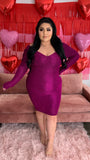 Sweet Talker Dress- Magenta