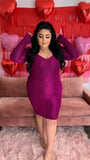 Sweet Talker Dress- Magenta