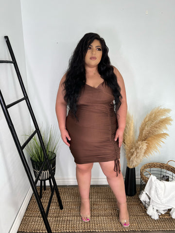 Tory Dress- Brown